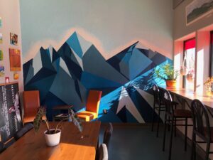 Wall Mural Mountain Phoenix Coffee